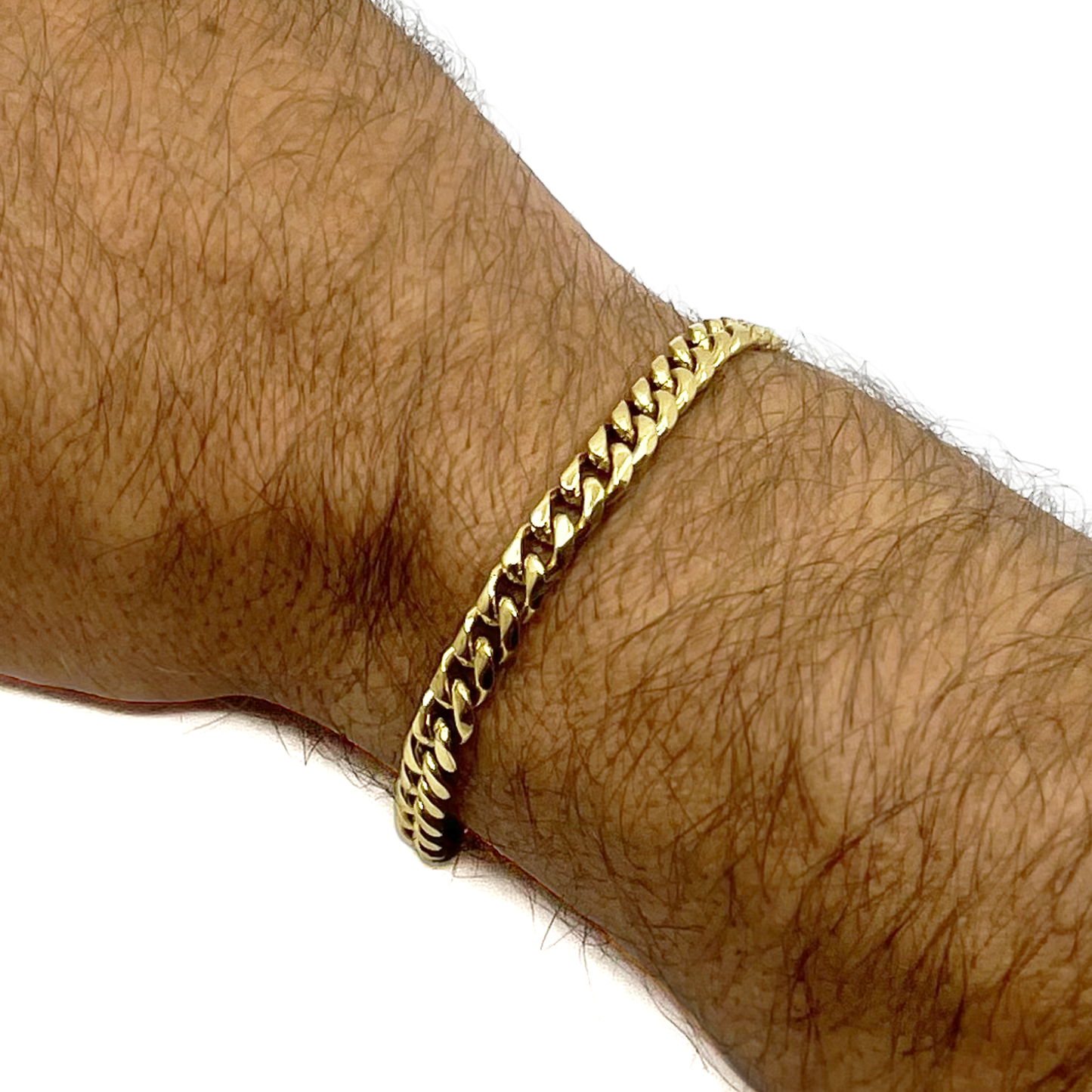 cuban link bracelet - 6mm - gold
