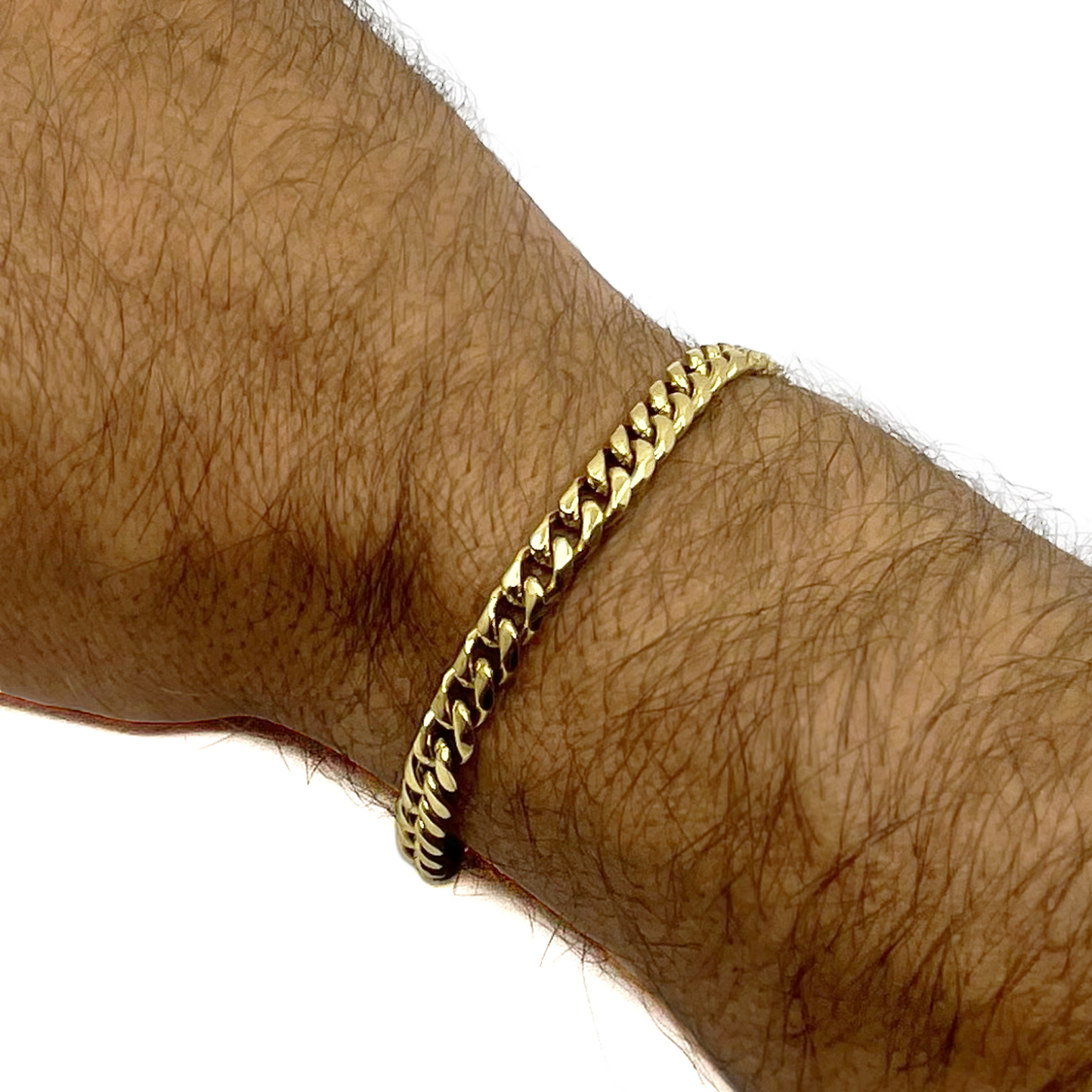 cuban link bracelet - 8mm - gold