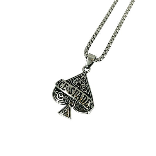 ace of spades pendant necklace