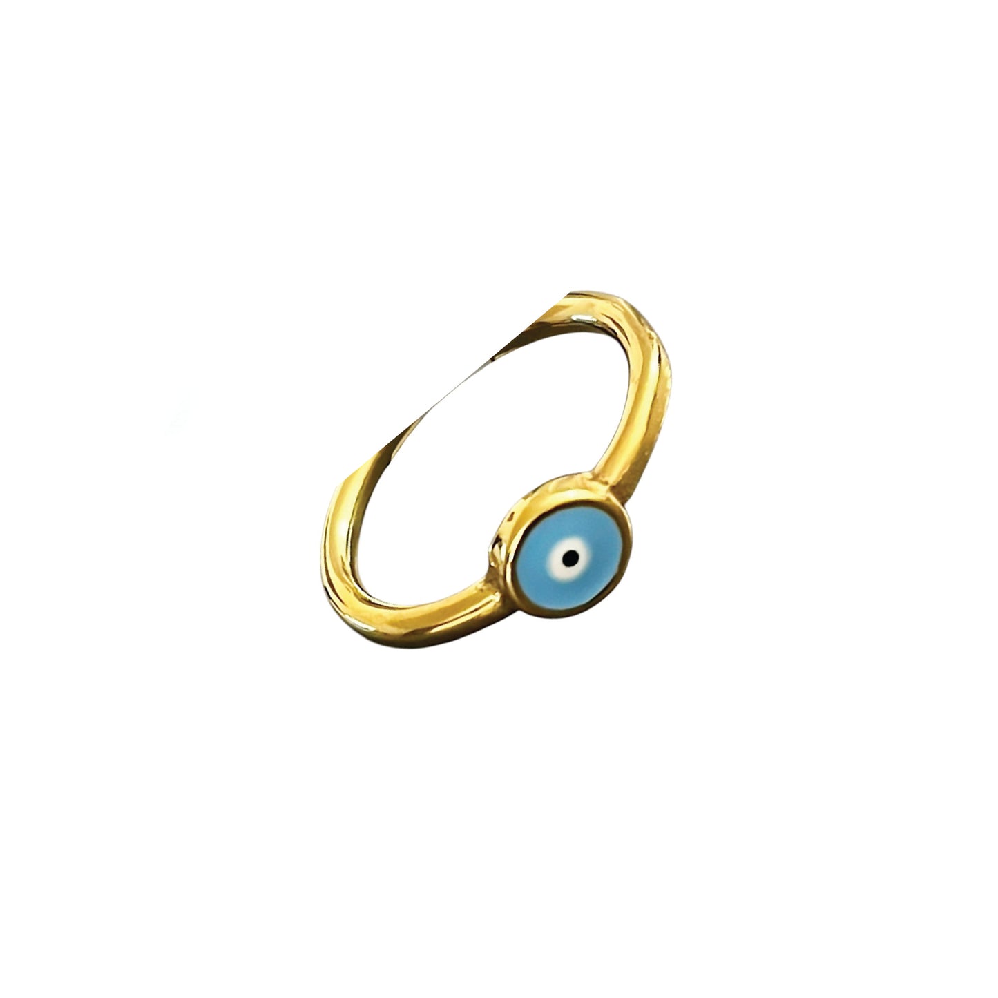 round evil eye ring - new color!