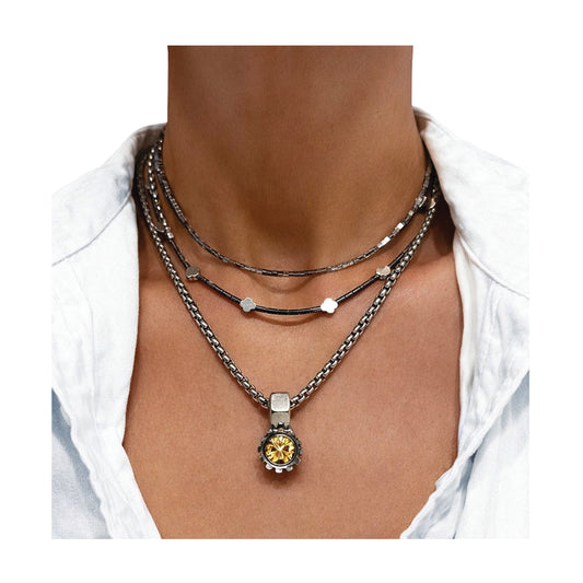 the axistorque solitaire necklace in colors