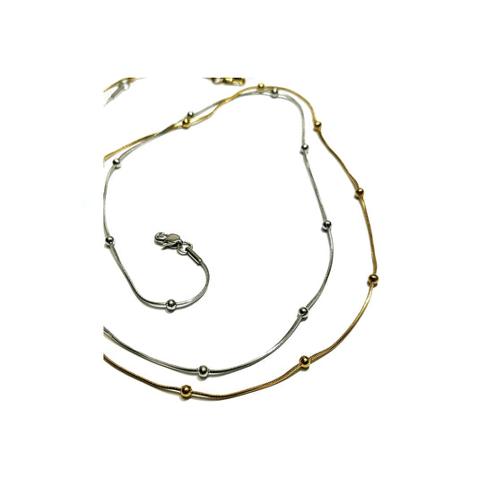 luna dot strand necklace