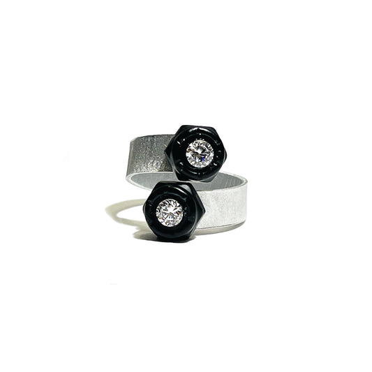 double or nuttin' ring - black