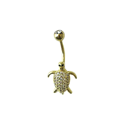 bling turtle belly ring