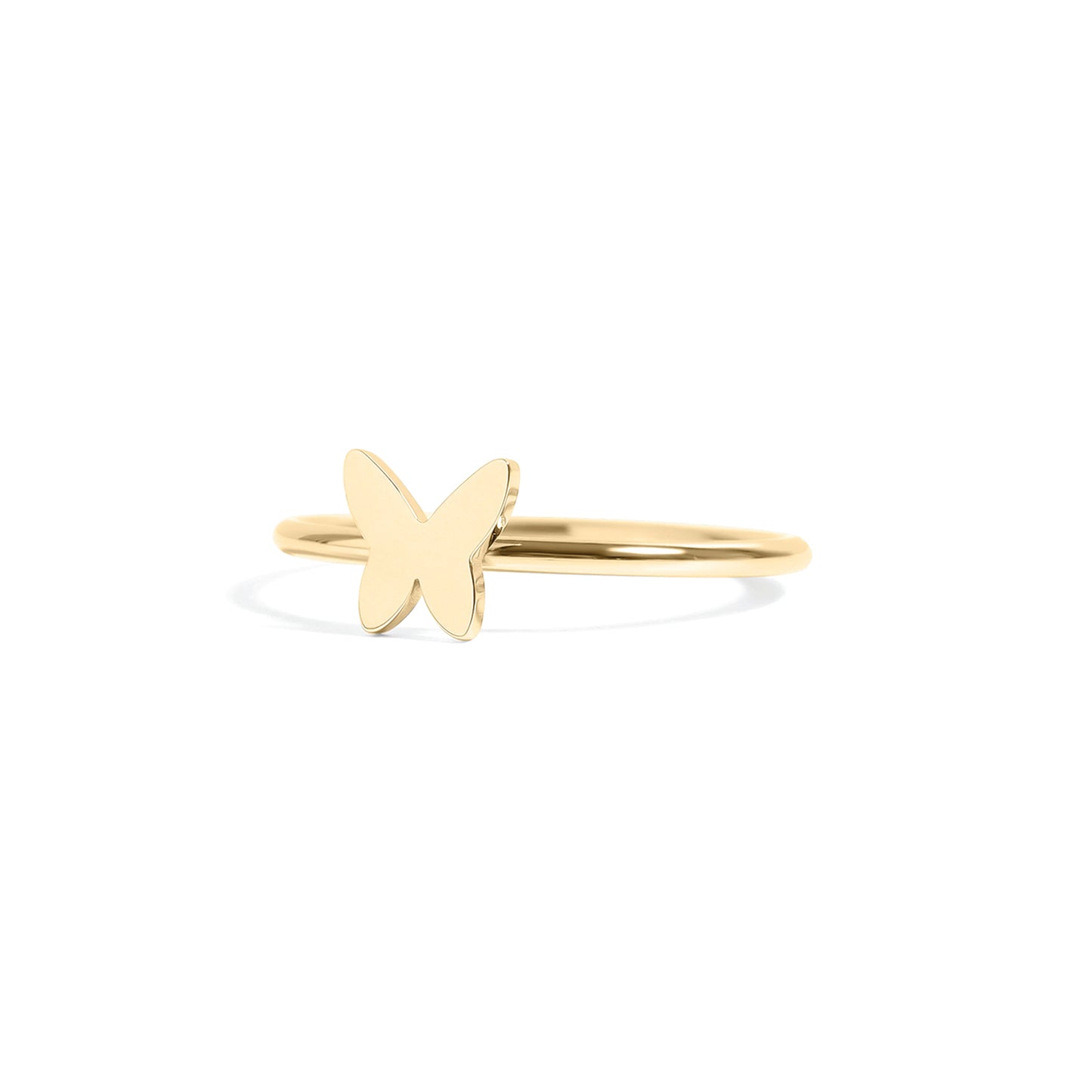 gold butterfly ring