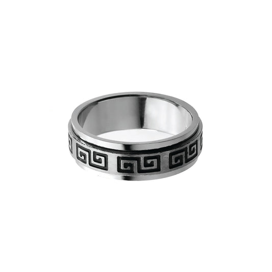 greek design spinner ring