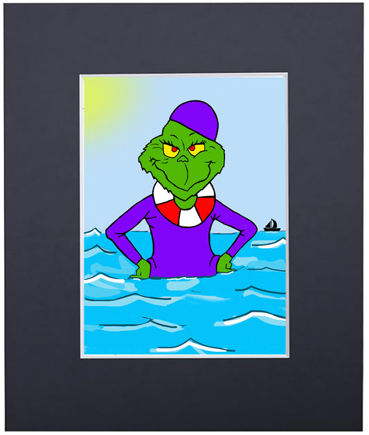 wish you were here… art print feat. Grinch