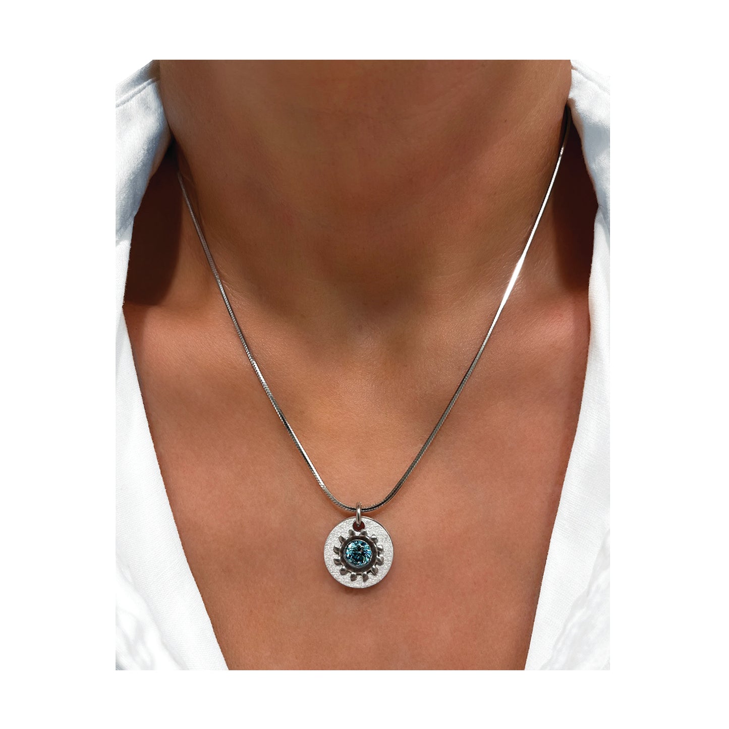 the industrial sun necklace