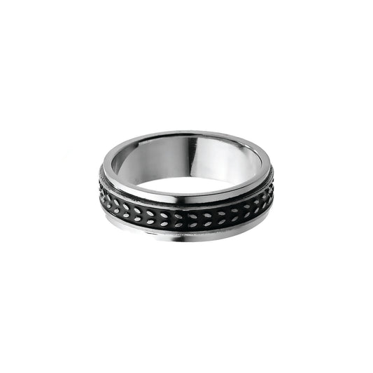 laurel leaf spinner ring