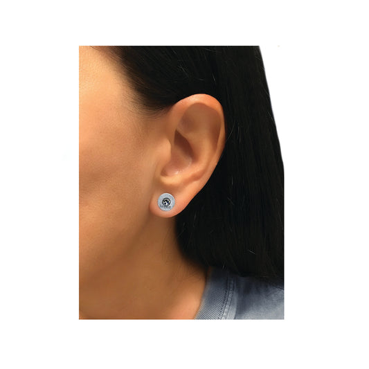 mini aluminum iWEAR washer earrings - clear