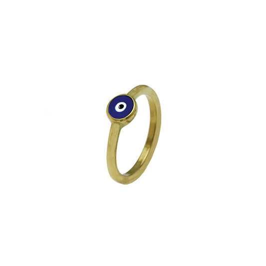 round evil eye ring - color choice