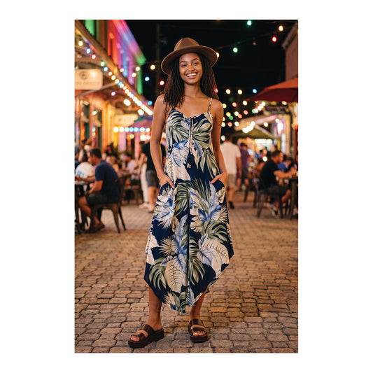 palm muse midi dress