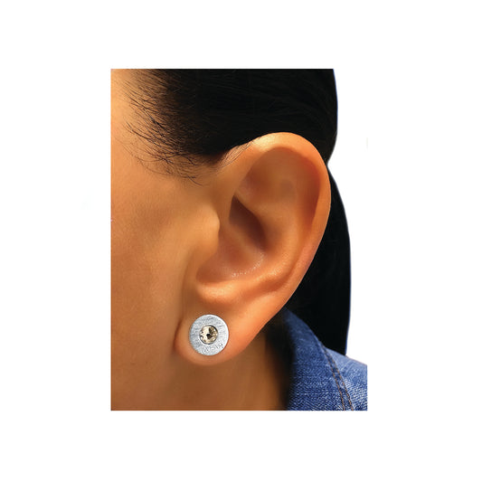 aluminum iWEAR washer earrings - clear