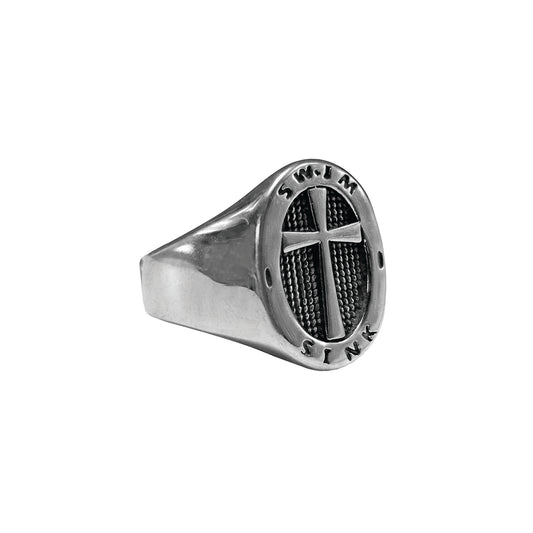 cross signet ring
