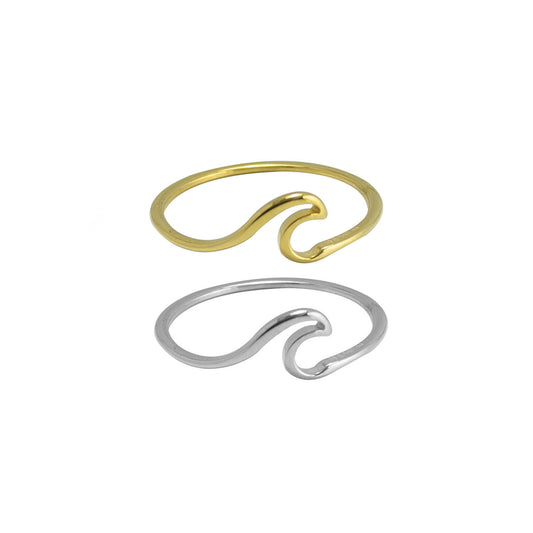 smooth wave ring