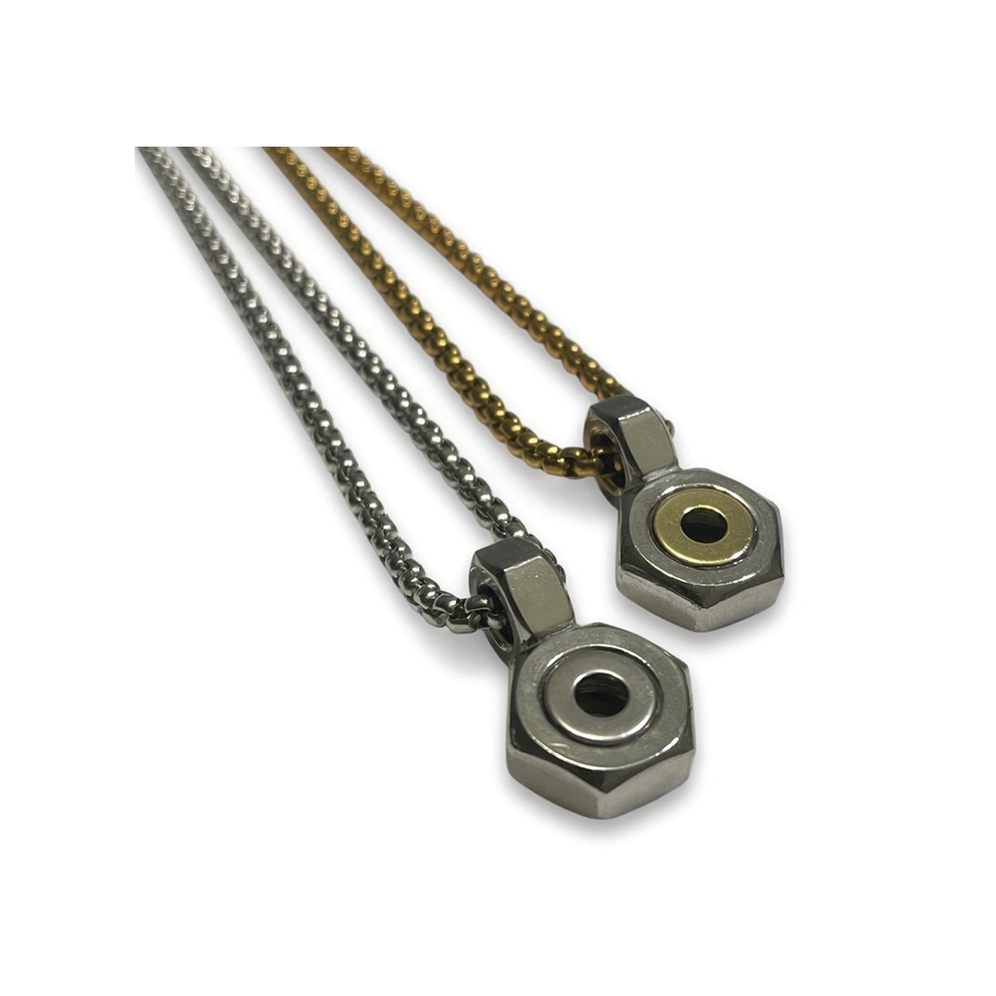 the hexcore solitaire necklace - metal choice