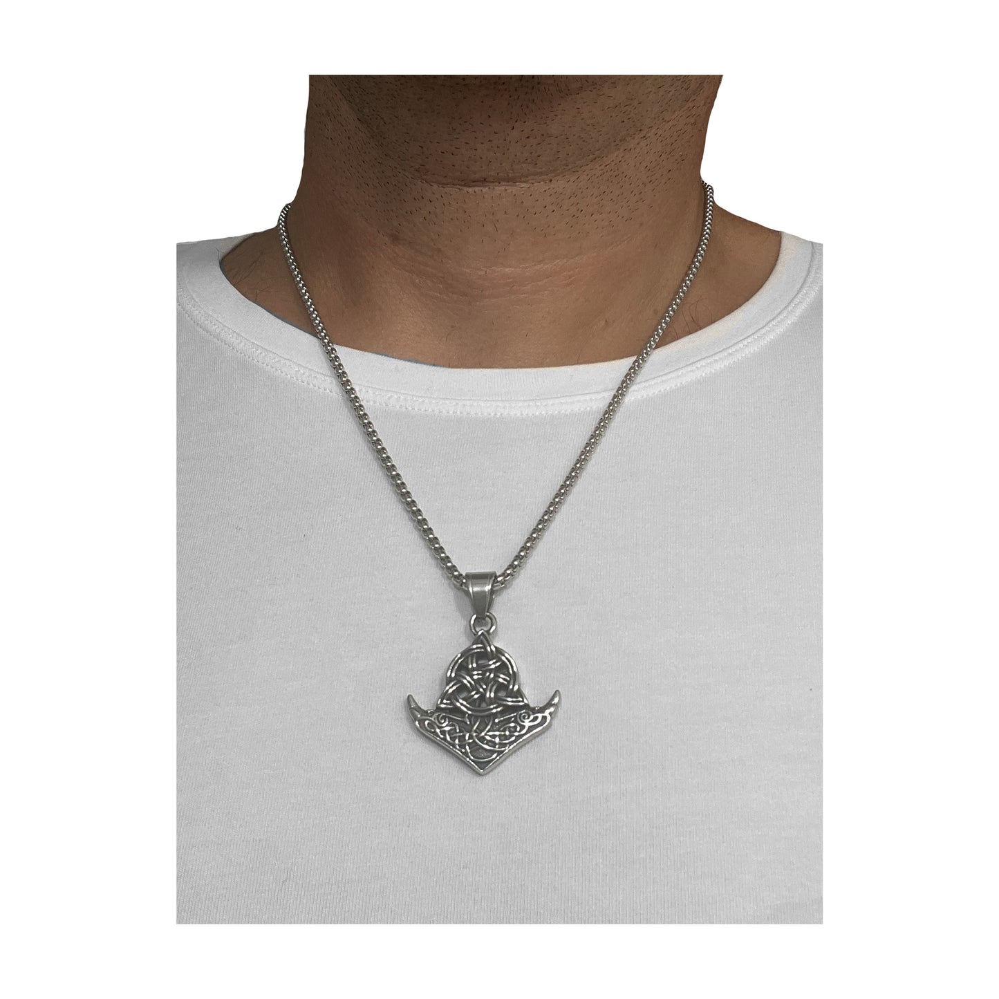 viking knotwork pendant necklace