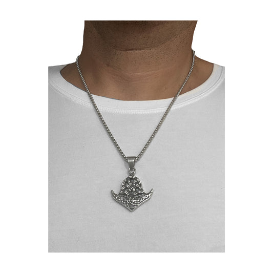 viking knotwork pendant necklace