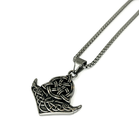 viking knotwork pendant necklace
