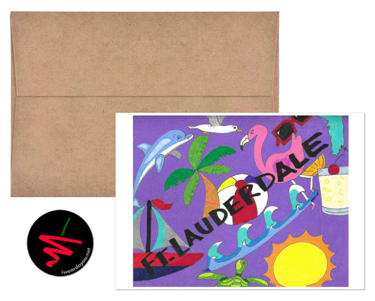 the Fort Lauderdale greeting card