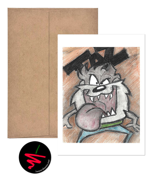 TAZ greeting card