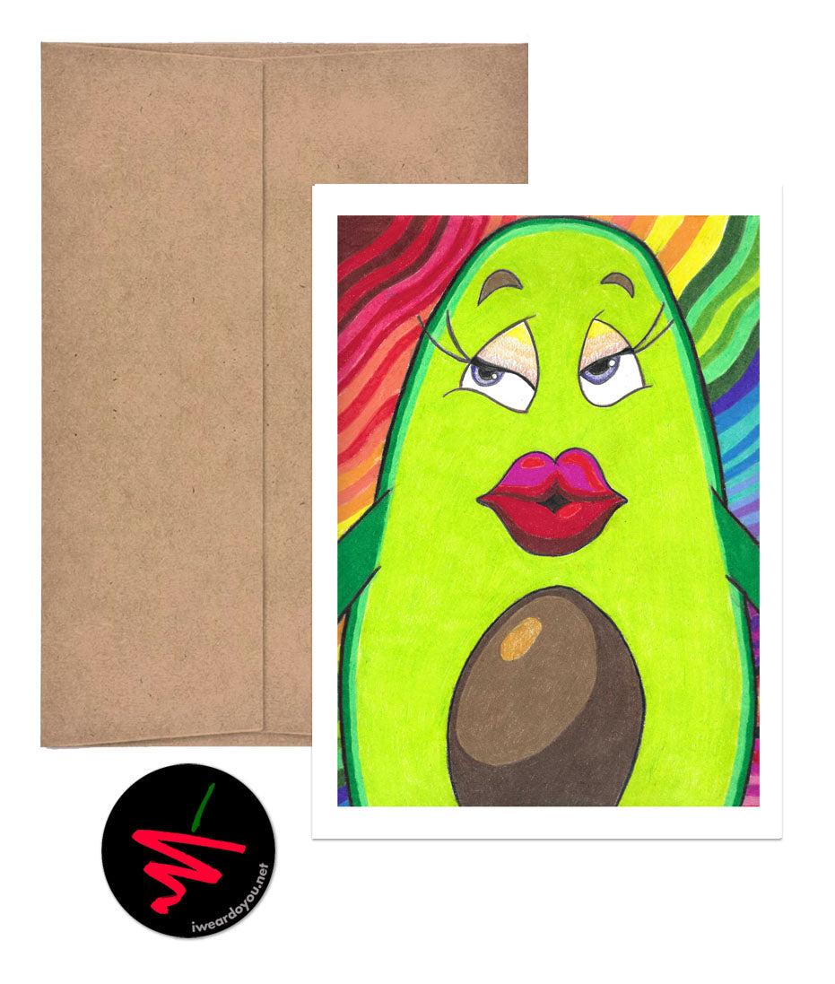 avocadFLO greeting card