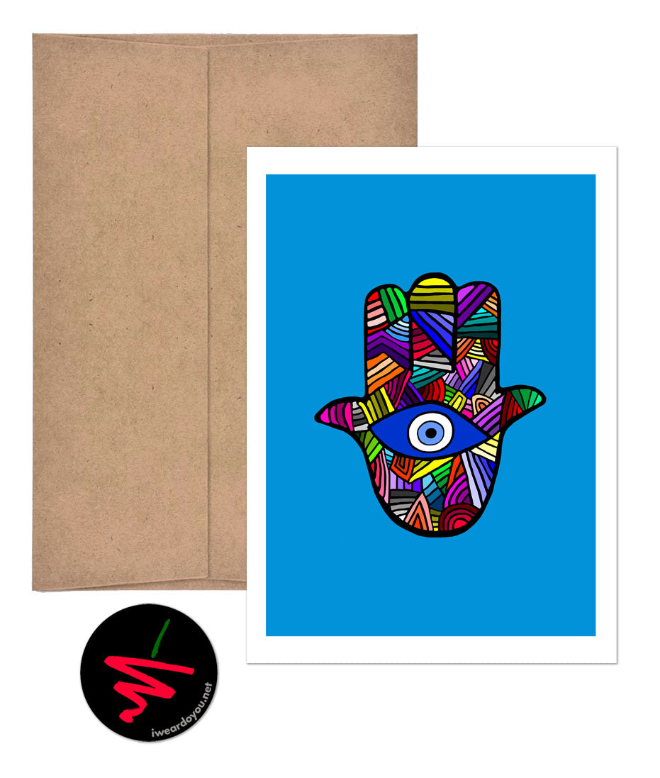 eye WEAR greeting card