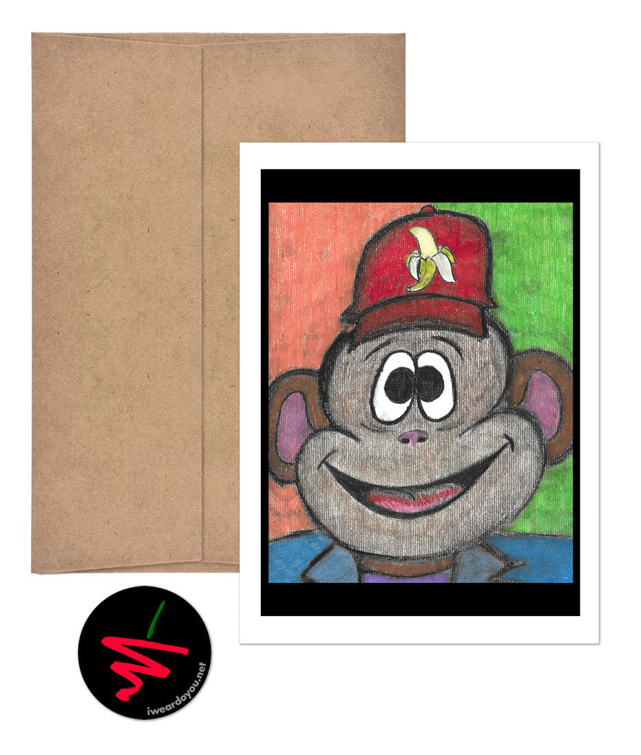 monkey business greeting card