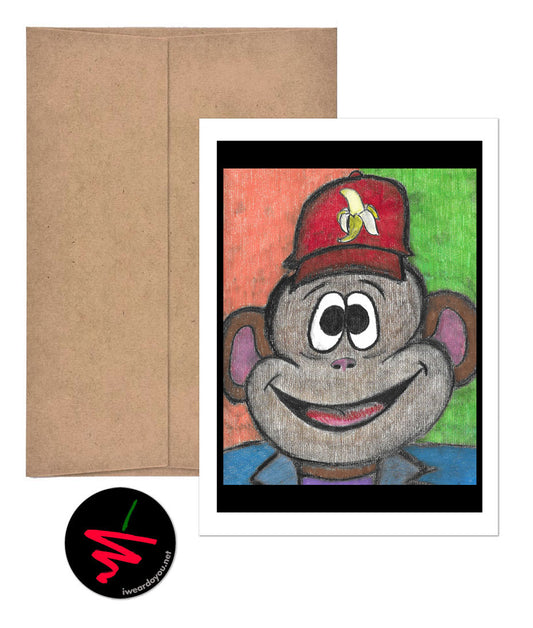 monkey business greeting card