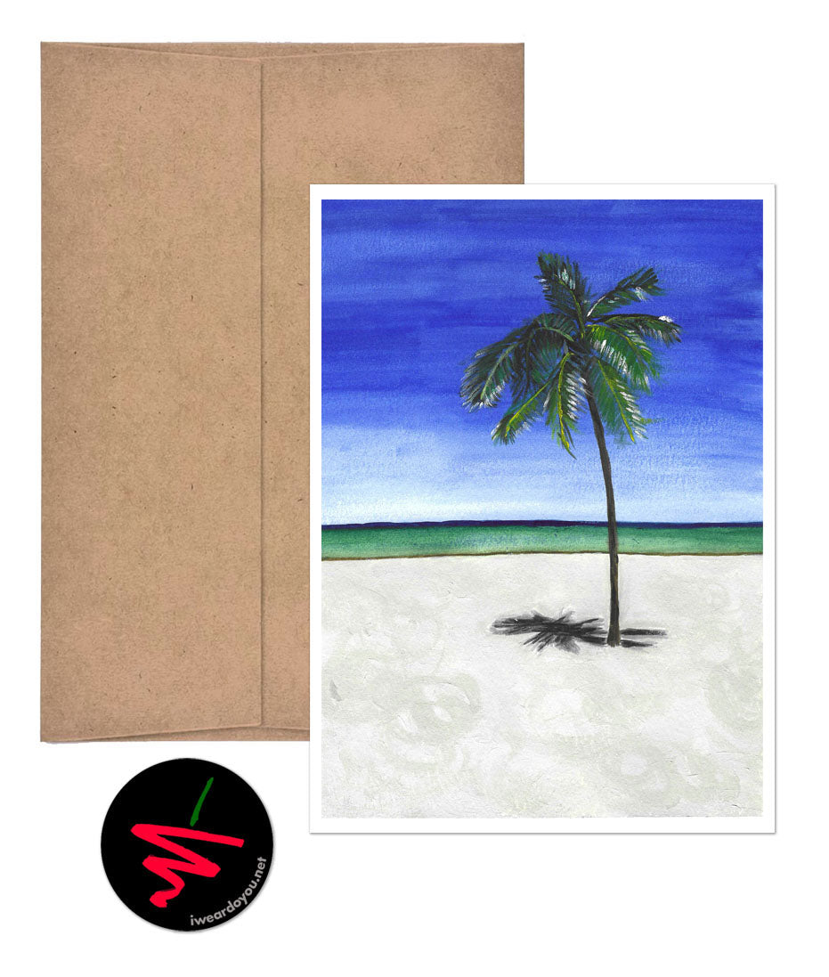 beach life greeting card