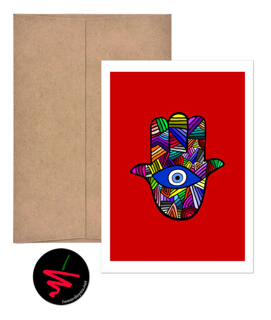 eye WEAR greeting card