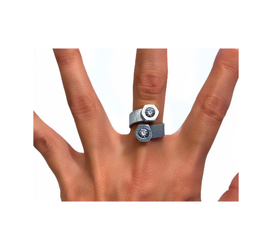 double or nuttin' ring - aluminum