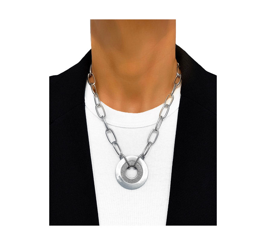 large iWEAR pendant necklace - aluminum