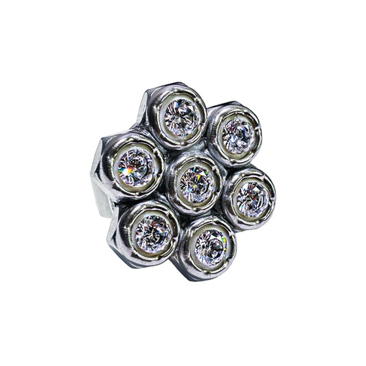 heavy metal petal ring