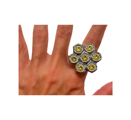 heavy metal petal - citrine