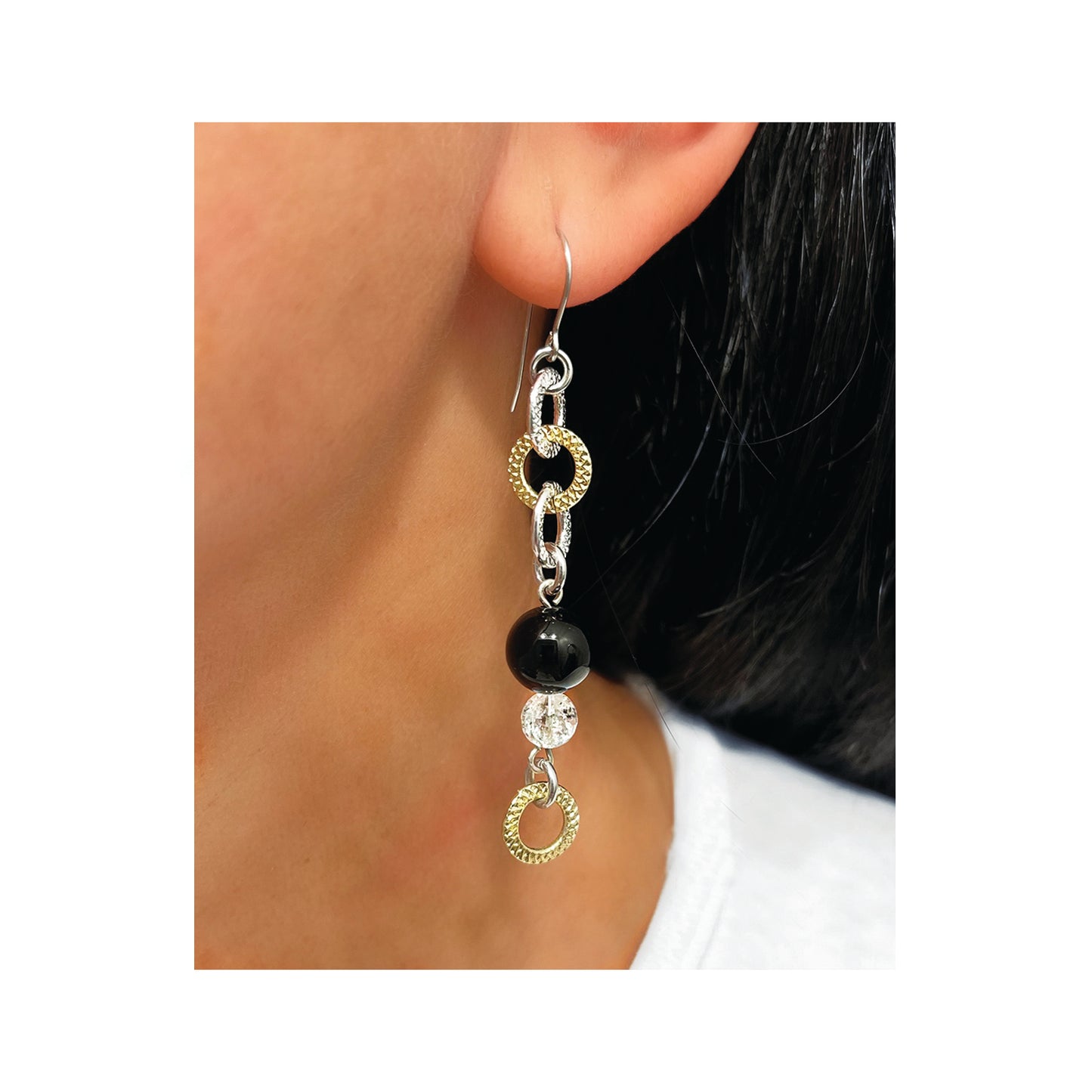 celestial chain earrings