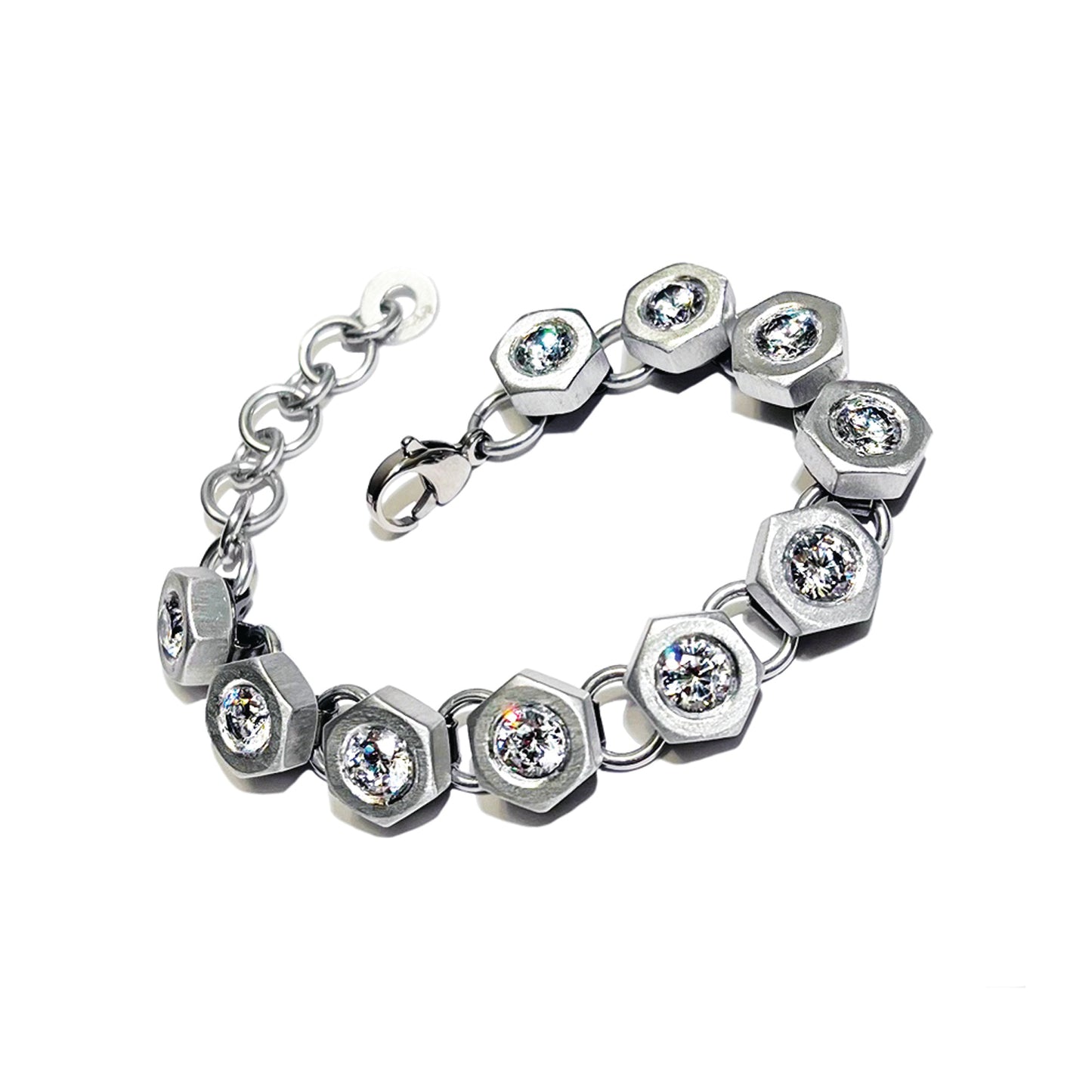 the hexa eternity bracelet - aluminum