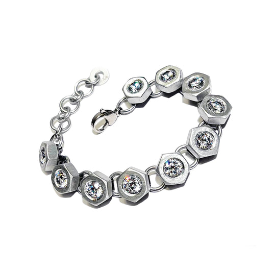 the hexa eternity bracelet - aluminum