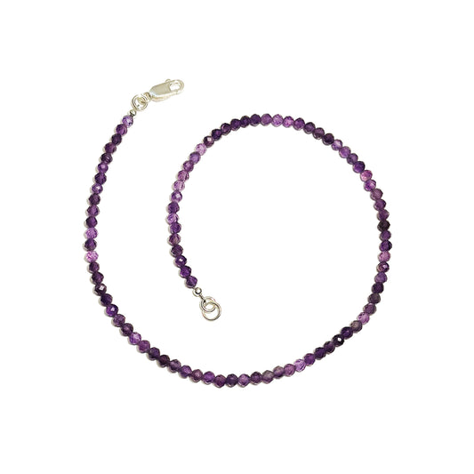 amethyst sterling silver necklace