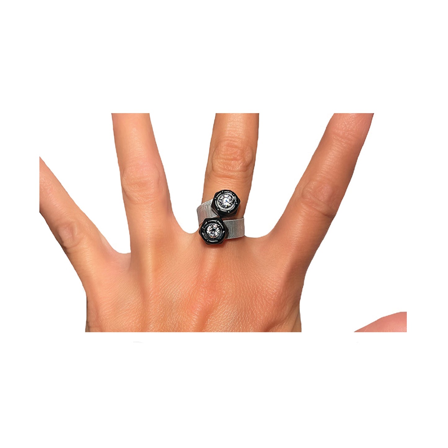 double or nuttin' ring - black
