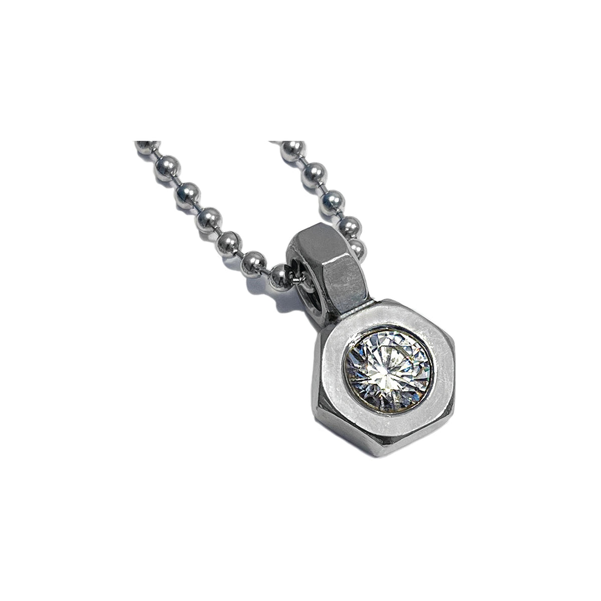 the original stainless solitaire necklace