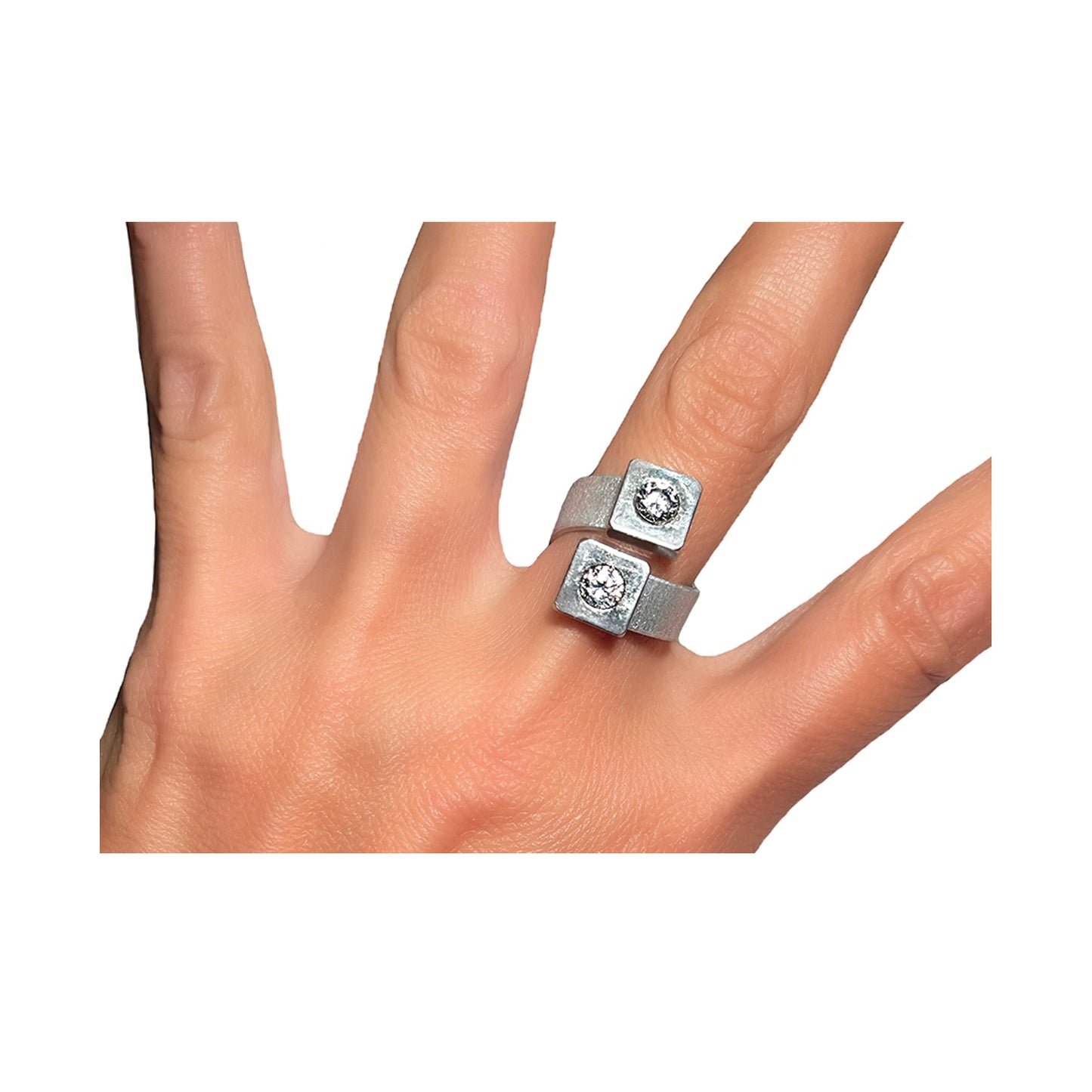 double or nuttin' ring - stainless steel square