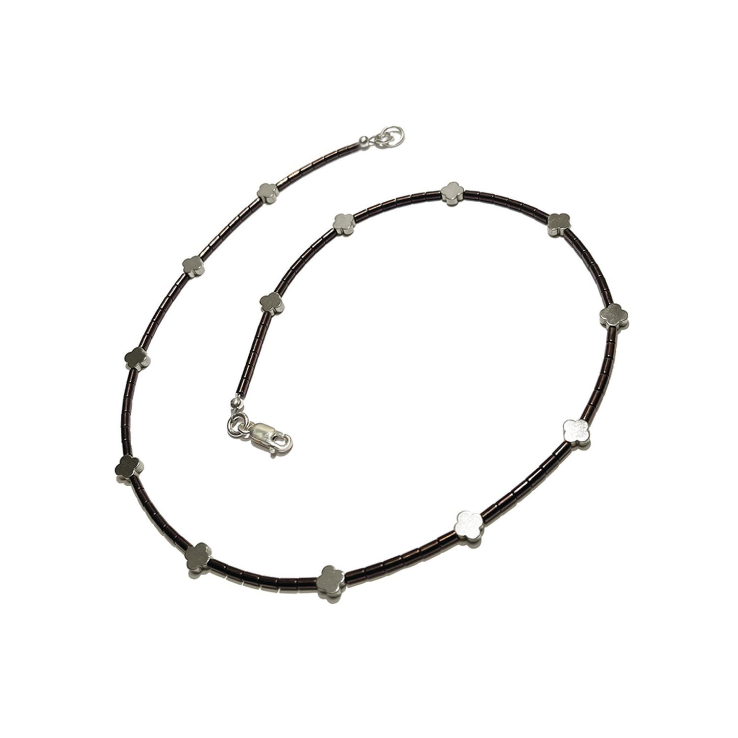 sweet clover gemstone necklace