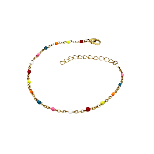 iWEAR [EDIT] confetti anklet - gold