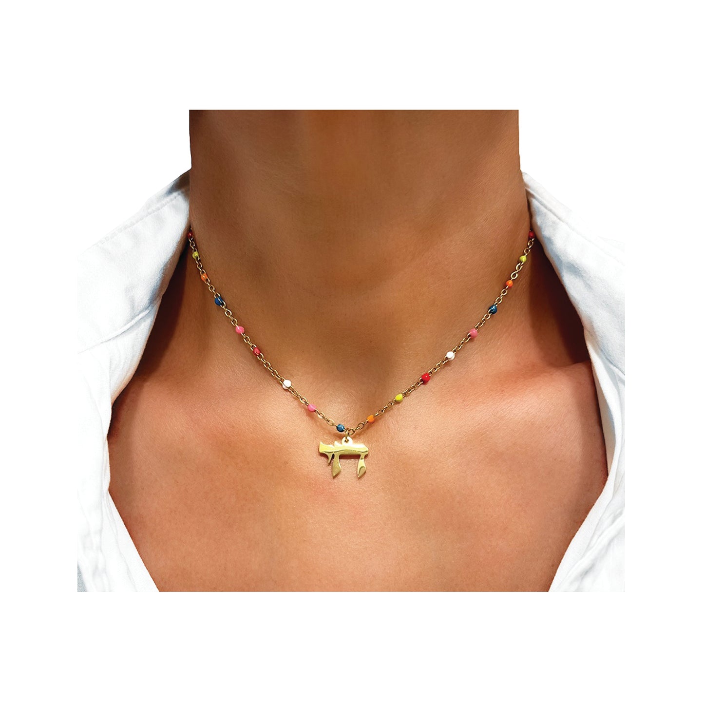 the charmed confetti necklace
