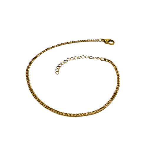 iWEAR [EDIT] cuban link anklet - gold