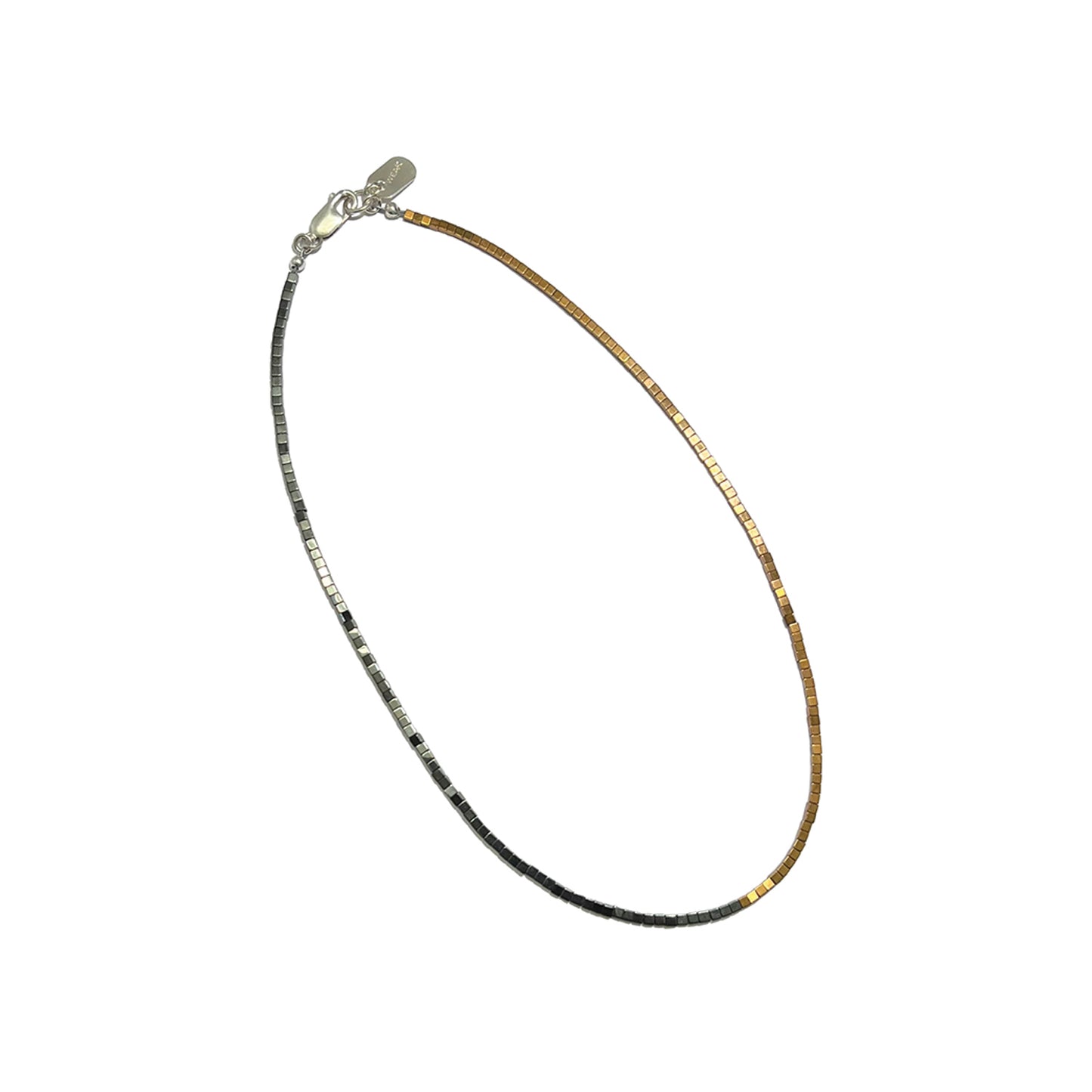 the block party necklace - copper and gunmetal