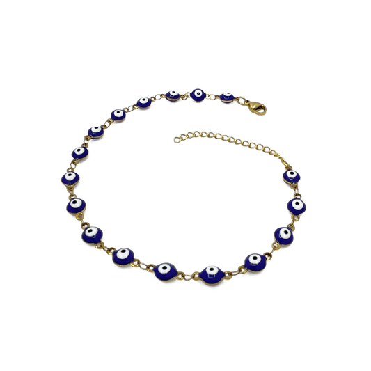 iWEAR [EDIT] evil eye anklet - gold