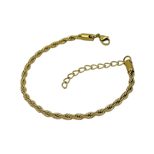 iWEAR [EDIT] rope anklet - gold