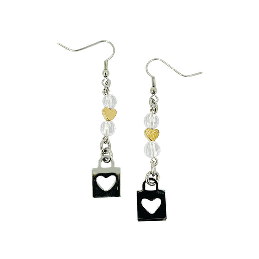 love locked earrings